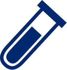 Illustrazione di una provetta che rappresenta i test genetici di Eurofins Genoma, che esegue oltre 200.000 test genetici all'anno.