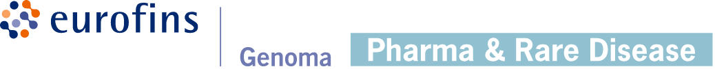 Logo di Eurofins Genoma, azienda specializzata in test genetici e diagnostica molecolare, punto di riferimento d'eccellenza per esami genetici e citogenetici.