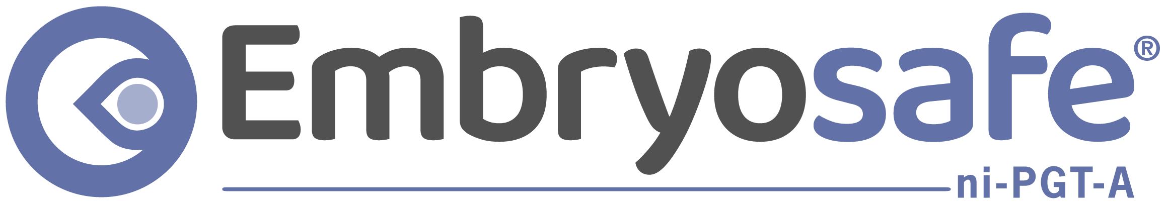 Logo per il test niEmbryosafe di Eurofins Genoma, una procedura non invasiva per la diagnosi genetica pre-impianto (niPGT-A) che analizza il DNA libero rilasciato dalle cellule embrionali.